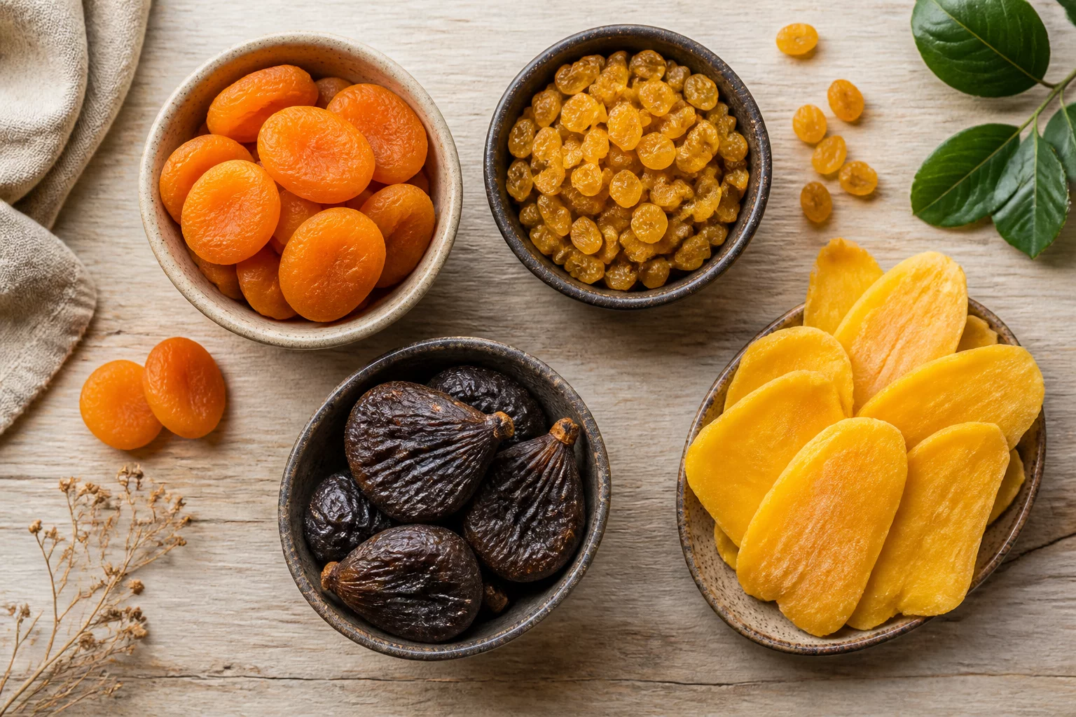 Artisan selection of premium sun-dried fruits
