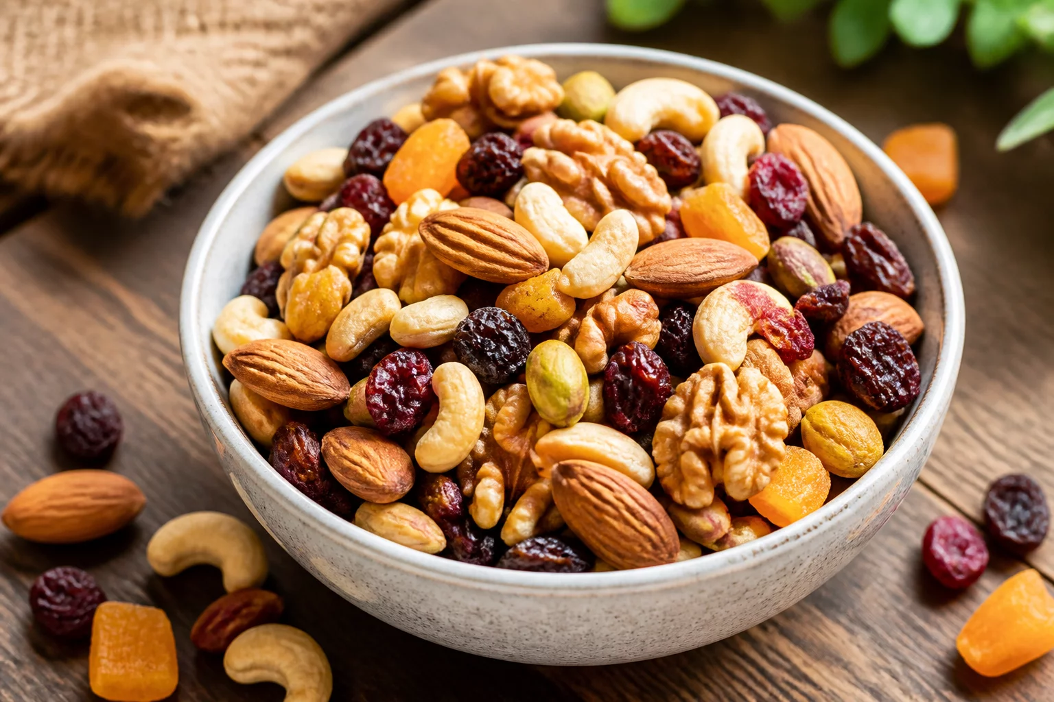 Energy Boosting Snacks made with dried fruits